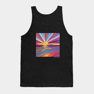 Abstract Sunset Tank Top